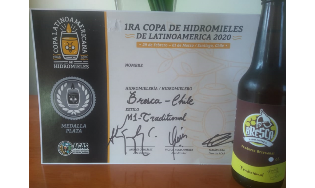 BRESCA fue premiada en la Copa Latinoamericana de Hidromieles